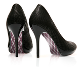 Pretty in Plaid - Argyle - decorative shoe decal - newheeltips.com