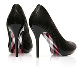 Pretty in Plaid - Madras - decorative shoe decal - newheeltips.com