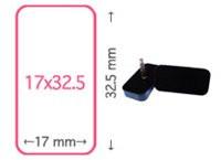 Rectangular 17mm x 32.5mm